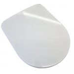 Olympia Clear Soft Close Quick Release Toilet Seat & Cover White C4CN