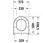 Duravit Soleil by Starck Soft Close Quick Release Compact Toilet Seat and Cover 0026490000