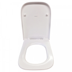 Geberit Selnova Square Top Fix Soft Close Quick Release Toilet Seat & Cover White 501.557.01.1