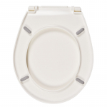 Celmac International Standard Close Toilet Seat & Cover With Plastic Bottom Fix Hinge White SNL11WH