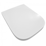 Geberit Selnova Square Top Fix Soft Close Toilet Seat and Cover White 501.556.01.1