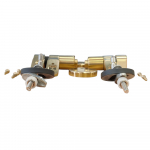 Choice Bespoke Soft Close Quick Release Toilet Seat & Cover Hinge Set Brushed Brass CHSCBESHINGE-B
