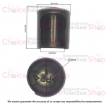 Duravit Happy D Plastic Soft Close Damper Cover Caps Only Anthracite 1004920800