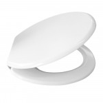 Celmac Cavalcade Standard Close Toilet Seat & Cover With Chrome Plated Brass Bar Hinge White SCL11WH