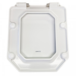 Duravit 1930's Series Octagonal Hole Duraplast Soft Close Toilet Seat & Cover White 0064890000