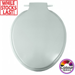 Celmac Calypso Standard Close Toilet Seat & Cover With Bottom Fixing Plastic Hinge  Soft Mint SCA11SM