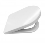 EuroShowers ONE Long D Soft Close Toilet Seat & Cover White 88310