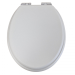 Heritage Bathrooms Soft Close Quick Release Toilet Seat & Cover Dove Grey With Chrome Hinges TSDGR101SSC