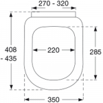 Pressalit 3 Soft Close With Lift Off Top Fixing Toilet Seat & Cover Black 684001-D77999