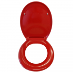 EuroShowers Rainbow Soft Close Toilet Seat & Cover Red 84480