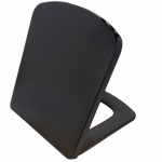 Imex Ceramics Ravine Soft Close Quick Release Wrapover Duraplus Toilet Seat & Cover Black S10160SCQRBL