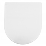 FixRite D-Line Short Fit Soft Close Toilet Seat & Cover White FR125200