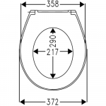 Choice Universal U1 Soft Close Quick Release Wrapover Toilet Seat & Cover White CH.506337