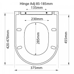 Villeroy & Boch Subway Original Alternative Soft Close Toilet Seat & Cover White CH.506398