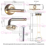 Villeroy & Boch Subway Standard Close Toilet Seat Hinge Set 92223561