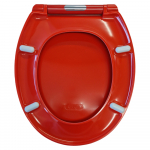 EuroShowers Rainbow Soft Close Toilet Seat & Cover Red 84480