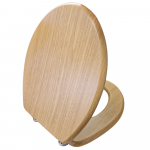 EuroShowers MDF Standard Close Toilet Seat & Cover Oak 82989