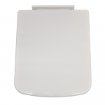 Nuie Bliss Square Soft Close Toilet Seat & Cover White NCH196