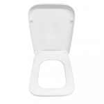 Pressalit Plan Standard Close Bottom Fixing Antibacterial Toilet Seat & Cover White 824000-DB6999