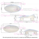 Laufen Gallery Toilet Seat & Cover Buffer Set White H8951780000001 - 8.9517.8