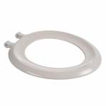 Celmac Sonata Standard Close Toilet Seat Only With Top Fix Stainless Steel Hinge White SSO55WH
