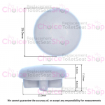 Celmac P72 Mini Replacement Toilet Seat/Lid Buffer (Single) - BF16