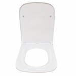 Rak Ceramics Series 600 Thin Soft-Close Toilet Seat & Cover With Quick Release White - RAKSEAT017