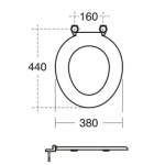 Armitage Shanks Bakasan Seat Only - S406301