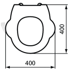 Armitage Shanks Contour 21 Splash 305mm Standard Close Toilet Seat Only White S454201