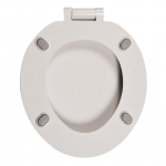 Celmac Sonata Standard Close Toilet Seat & Cover With Bottom Fixing Stainless Steel Hinge White SSO12WH