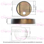 Villeroy & Boch Toilet Seat Hinge Cover Caps Set 92220500