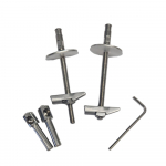 Ideal Standard Playa Standard Close Toilet Seat Hinge Set Chrome J4665BJ