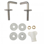 Pressalit Bottom Fix Toilet Seat Hinge Set BD6999