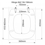 Dolomite Fleo Standard Close Alternative Toilet Seat & Cover White CH.506388