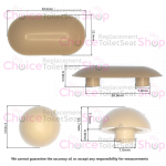 Kohler Odeon Toilet Seat and Cover Buffer Set White E3105-00