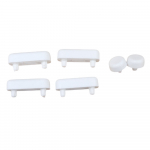 Celmac Woody Lux Toilet Seat & Cover Buffer Set White 20719569-BUFFERS