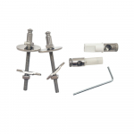 AXA One Standard Close Toilet Seat Hinge Set 04017190