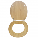 Frontline Edwardian Wood Soft Close Quick Release Toilet Seat & Cover Natural Oak 3000/275