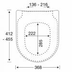 Pressalit Comfort D2 Soft Close With Lift-Off Top Fixing Toilet Seat & Cover White 1050011-DK3999