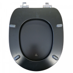 Roca Carmen Soft Close Toilet Seat & Cover Dark Grey 801B5238B
