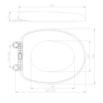 Eastbrook Curva Standard Close Toilet Seat & Cover White 56.0010