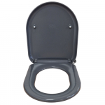 Euroshowers Rainbow D One Soft Close Quick Release Toilet Set & Cover Grey 86512