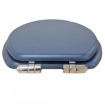 Heritage Bathrooms Soft Close Quick Release Toilet Seat & Cover Maritime Blue With Chrome Hinges TSMBL101SC