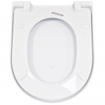 Roca The Gap Round Standard Closing Toilet Seat & Cover White A801D10001