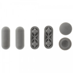 Villeroy & Boch Memento 2.0 Toilet Seat and Cover Buffer Set Grey 92218600