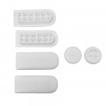 Choice Long D2 Toilet Seat & Cover Buffer Set White CH.506368
