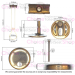Villeroy & Boch Aveo New Generation Soft Close Toilet Seat Hinge Set 92245161