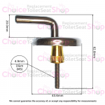 Duravit Duraplus Compact Toilet Seat Hinge Set 0061181000