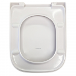 Geberit Selnova Square Top Fix Soft Close Quick Release Toilet Seat & Cover White 501.557.01.1