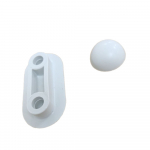 Porcelanosa Essence Toilet Seat & Cover Buffer Set White 100061941